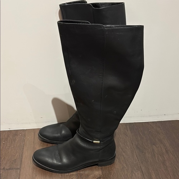 IMNYC ISAAC MIZRAHI TALL LEATHER RIDING BOOTS size 8M - Picture 4 of 9